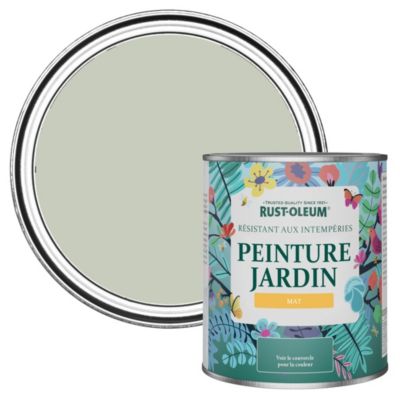 Rust-Oleum Peinture Verte pour Jardin et terrasse, Finition Mate - Aloe ...