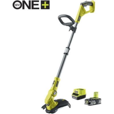 RYOBI - Coupe-bordures 18V ONE+ -  coupe 25-30 cm - tube télescopique - 1 batterie 2,5 Ah & chargeur + RAC155 OFFERT - RLT183