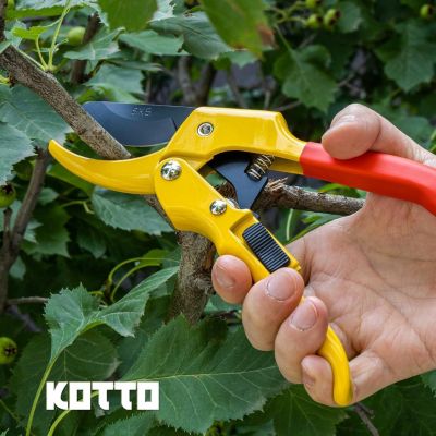 Sécateur de jardin, sécateur réglable en acier inoxydable avec verrouillage de sécurité pour contourner le tranchant