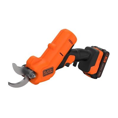 Sécateur sans fil Black+Decker 18V 2Ah capacité 25 mm gâchette de sécurité