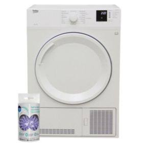 sèche-linge frontal condensation 8kg Electronique Tambour 102L Anti-froissage BEKO