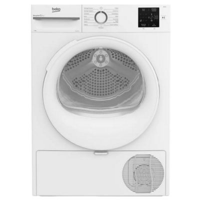 Sèche-linge pompe à chaleur 60cm 8kg blanc Beko D3H18D01W b300