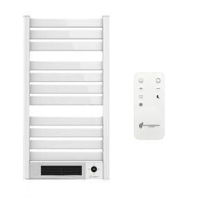 Sèche-Serviette Electrique mural avec Soufflerie Omiros Sannover 1500 W Blanc