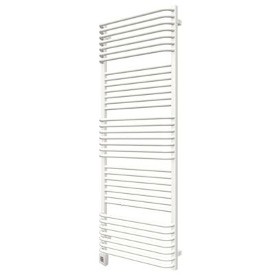Sèche-serviette électrique blanc de 1580mm de haut et 500mm de large - 800 Watt - POL1580/500SOAE1B
