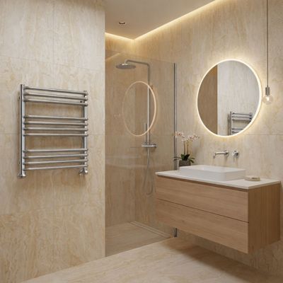 Sèche-serviette électrique chromé - (HxL) 540x300 mm - 120 Watts - 120 Watt - ALE540-300E1CRO