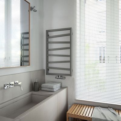 Sèche-serviette électrique gris - (HxL) 600x500 mm - 300 ( Watts) - 300 Watt - ZIG600-500E8MST