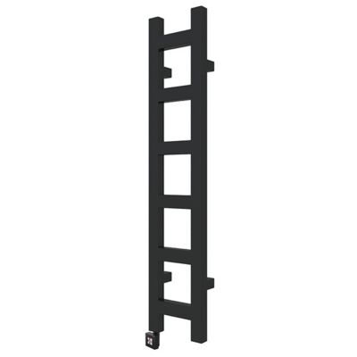 Sèche-serviette électrique noir de 640mm de haut et 200mm de large - 120 Watt - EAS640/200E1N