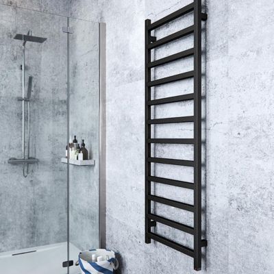 Sèche-serviette électrique programmable noir - HxL : 480x500 mm - 200 Watt - SIM480/500E8NP