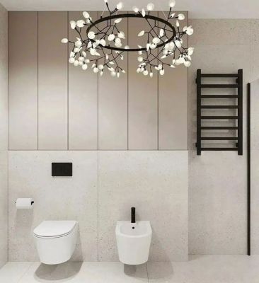 Sèche-serviette électrique programmable noir - HxL : 480x500 mm - 200 Watt - SIM480/500E8NP