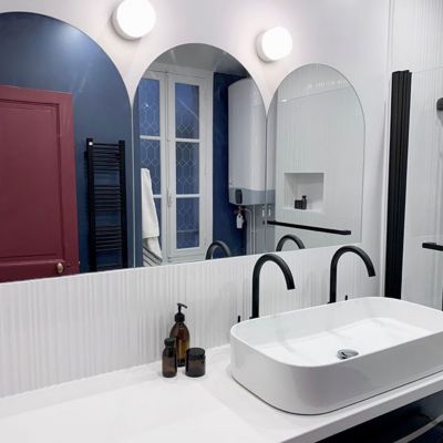 Sèche-serviette électrique programmable noir - HxL : 710x230 mm - 200 Watt - MIK710/230E8NP