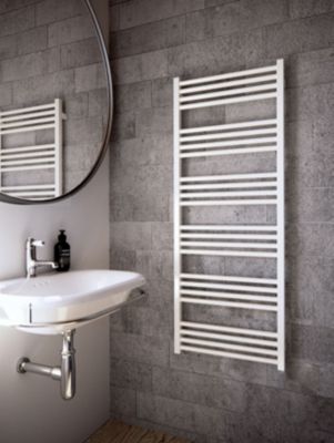 Sèche-serviette mixte blanc de 1140mm de haut et 400mm de large - 405 Watt - FIO1140/400Z1B