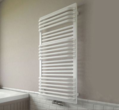 Sèche-serviette mixte blanc de 1240mm de haut et 600mm de large - 893 Watt - POC1240/600SOAZ1B