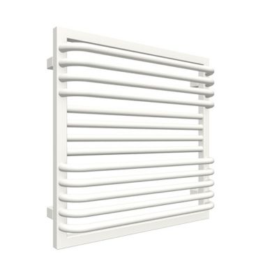 Sèche-serviette mixte blanc de 600mm de haut et 450mm de large - 308 Watt - POC600/450V2B