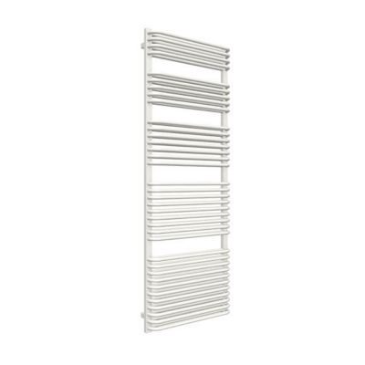 Sèche-serviette mixte blanc de 600mm de haut et 450mm de large - 308 Watt - POC600/450V2B