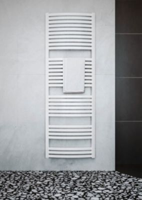 Sèche-serviette mixte blanc de 860mm de haut et 400mm de large - 369 Watt - DEX860/400V2B