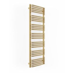 Sèche-serviette mixte doré de 1580mm de haut et 500mm de large - 793 Watt - ALE1580/500Z1BRA