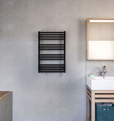 Sèche-serviette mixte noir de 540mm de haut et 400mm de large - 238 Watt - ALE540/400Z8N