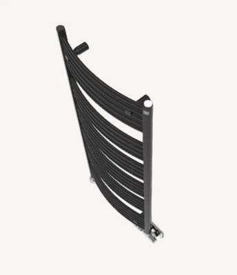 Sèche-serviette mixte noir de 786mm de haut et 400mm de large - 305 Watt - DOM786/400Z1N
