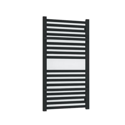 Sèche-serviette mixte noir de 820mm de haut et 300mm de large - 244 Watt - LIM820/300Z8N