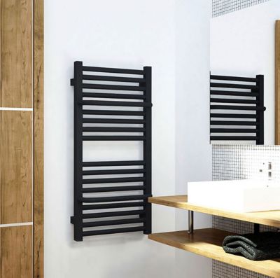 Sèche-serviette mixte noir de 820mm de haut et 300mm de large - 244 Watt - LIM820/300Z8N