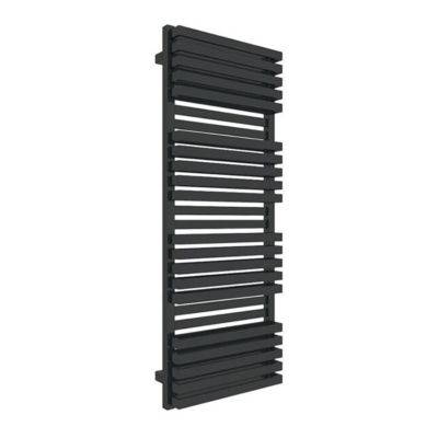 Sèche-serviette mixte noir - (HxL) 1185x600 mm - 1200 Watts - 1071 Watt - QUA1185-600BSOAV2N