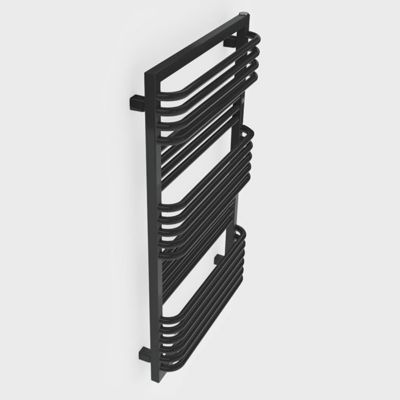 Sèche-serviette mixte noir - (HxL) 600x450 mm - 300 Watt - 308 Watt - POC600-450V2N