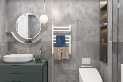 Sèche-serviettes Blanc DESICO - bain-bain