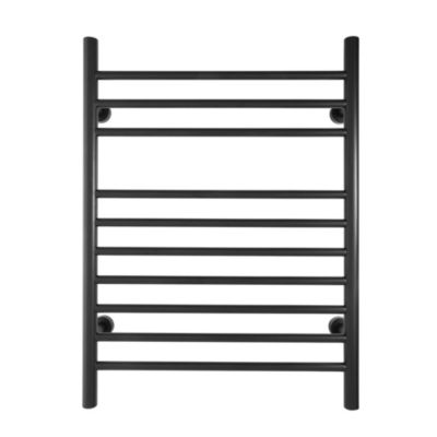 Sèche-serviettes électrique noir 150W WarmlyYours, Dimensions: 81.2cm x 60 cm
