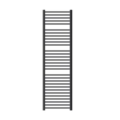 Sèche-serviettes Sahara - 500 x 1800 mm - anthracite - droit avec raccordement latéral - radiateur sèche-serviettes