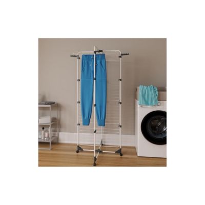 Séchoir à Linge Tour à 4 Niveaux Etendage modulable et pliable et roulettes Vileda
