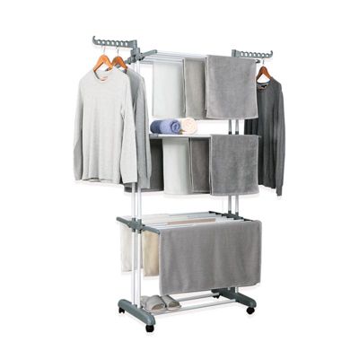Séchoir multifonctions 20m d'étendage gris Herzberg HG8034-GRY