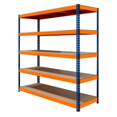 S-Rax Rayonnage à 5 Étagères 180 cm x 180 cm x 60 cm
