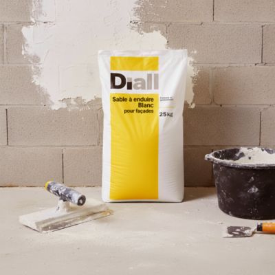 Sable à enduire blanc pour façades Diall 25 kg