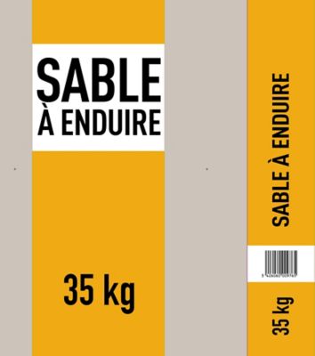 Sable à enduire pour préparation béton 35kg ocre