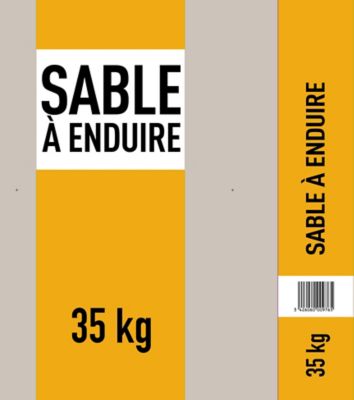 Sable enduire pour pr paration b ton 35kg ocre