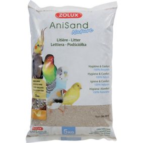 Sable Anisand naturel Zolux 5kg pour oiseaux