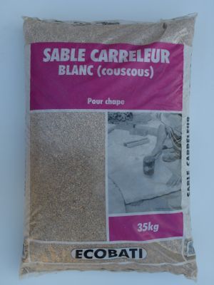 Sable carreleur blanc couscous 35 kg