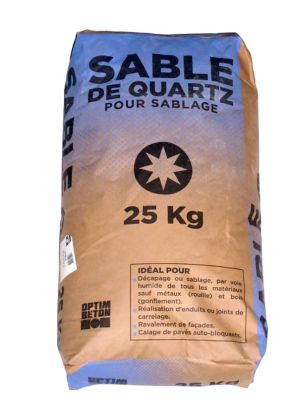 Sable de quartz sec décapage façade 25kg