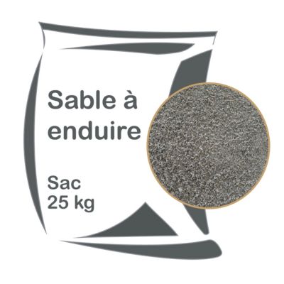 Sable à enduire calcaire gris 0/2 25KG