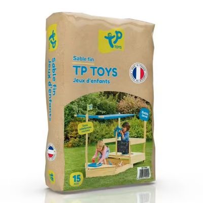 Sable fin lavé et séché pour bac à sable - 15 kg, TP Toys