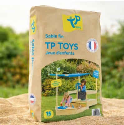 Sable fin lavé et séché pour bac à sable - 15 kg, TP Toys