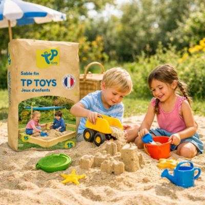 Sable fin lavé et séché pour bac à sable - 15 kg, TP Toys