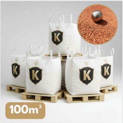 Sable stabilisé rouge 0/6 mm - Pack 5 Big Bag 1,5T - Pétanque