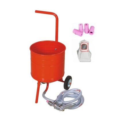 Sableuse Aérogommeuse mobile sur Roulettes 31.50L 50lb 23kg