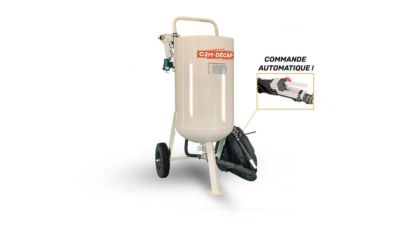 Sableuse aérogommeuse Portable - C2M DECAP Jumbo Auto - Cuve 76 litres - Décapage Bois Métal Pierre