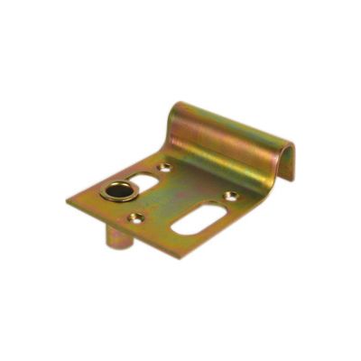 Sabot de portail à visser avec gache ø16 mm