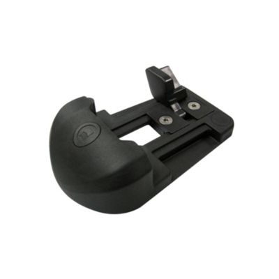 Sabot pour portail battant Afbat noir L.20,5 x P.20,5cm