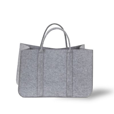 Sac à bûches en feutrine Le Marquier Dandy gris