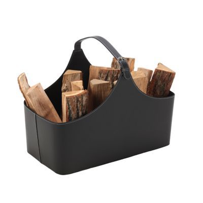 Sac en cuir pour bois de chauffage