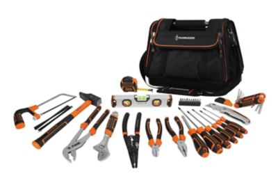 Sac à outils Magnusson 45 pièces noir et orange